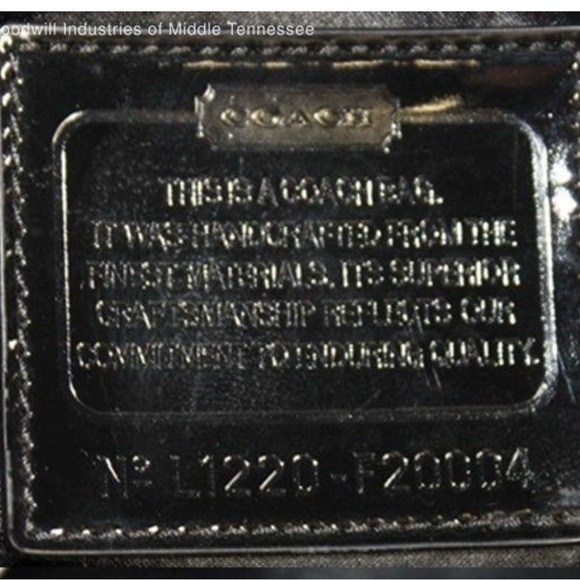 Coach Like New Poppy Daisy Liquid Gloss Patent Leather Tote Shoulder Bag - Picture 6 of 10